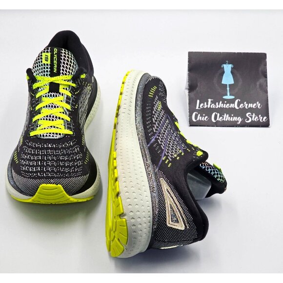 Brooks Women's Black Neon Yellow Carbonite Glycerin 19 Running Shoes Sz 8.5 2487 - Picture 14 of 16